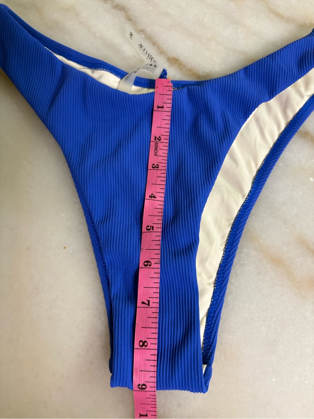 Berlook Blue Ribbed Two-Piece Swim Bikini SIZE Small - Picture 5 of 8